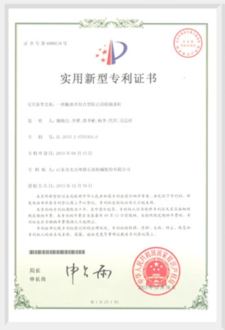 主要实用新型专利