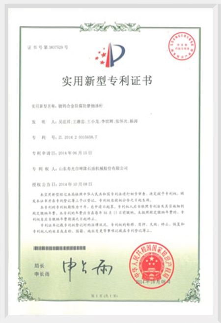 主要实用新型专利